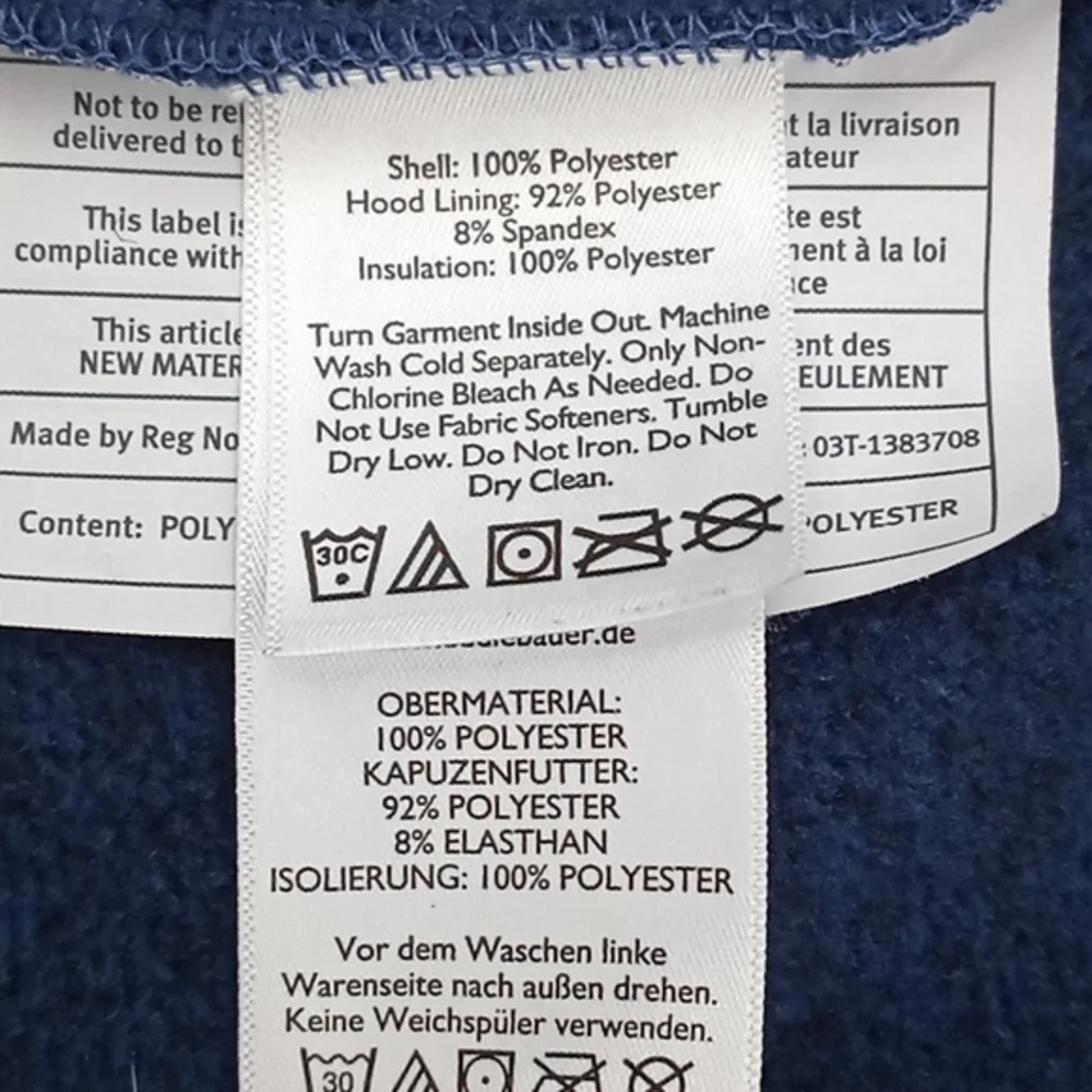 Eddie Bauer Hooded‎ Knit Full Zip Jacket Blue XS